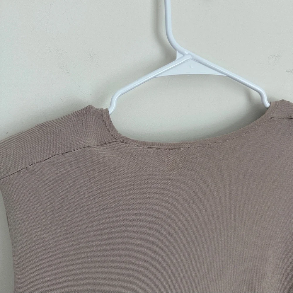 TEN by Babaton Aritzia V Neck TouchStone Tank Dress Shoulder Pads Size Medium - Picture 4 of 6